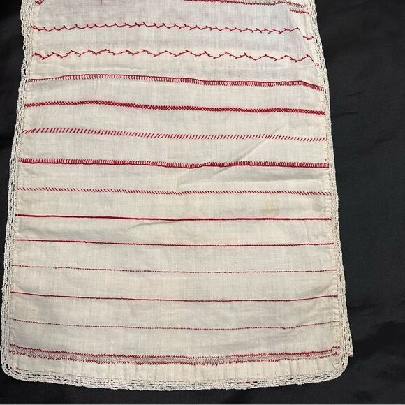 Vintage 1936-37 Belgian Student Handmade Linen Embroidery Needlepoint Sampler - Picture 8 of 11